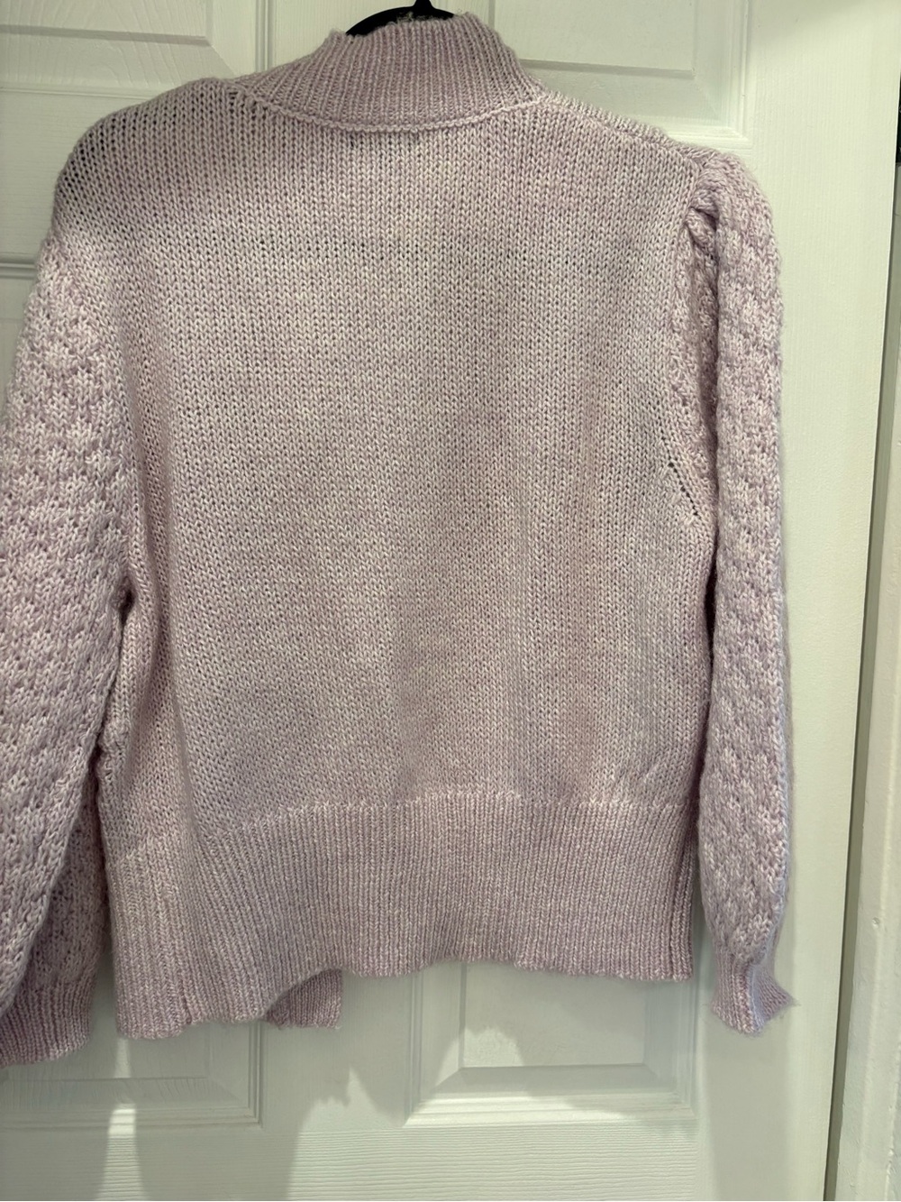 Who What Wear Blush Pink Bobble Knit Cardigan Sweater Medium Cozy Cottagecore - Picture 6 of 8